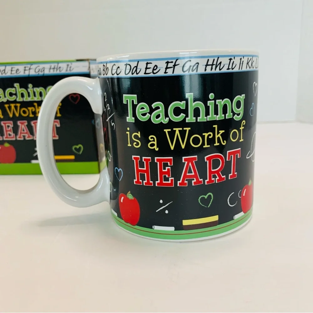 Teaching Is A Work of Heart Mug NIB